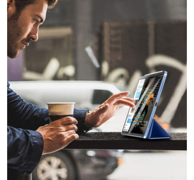 BeCover Чохол до планшета BeCover Tri Fold Hard Apple iPad Air (4/5) 2020/2022 10.9" Deep Blue (711128)