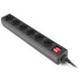REAL-EL Мережевий фільтр живлення REAL-EL RS-6 Protect M 5m, black (EL122300036)
