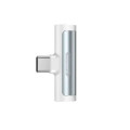 Remax Адаптер Remax RL-LA03a Smooth 2in1 USB Type-C-3.5mm/USB Type-C White (6954851298809)