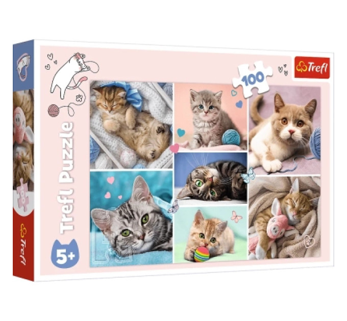 Trefl Пазл Trefl У котячому світі 100 елементів (5900511164206)