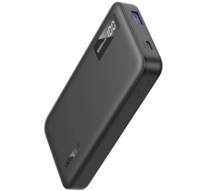 Ugreen Батарея універсальна Ugreen 10000mAh 20W PD, QC/3.0, USB-A, USB-C Black (PB311) (25742)