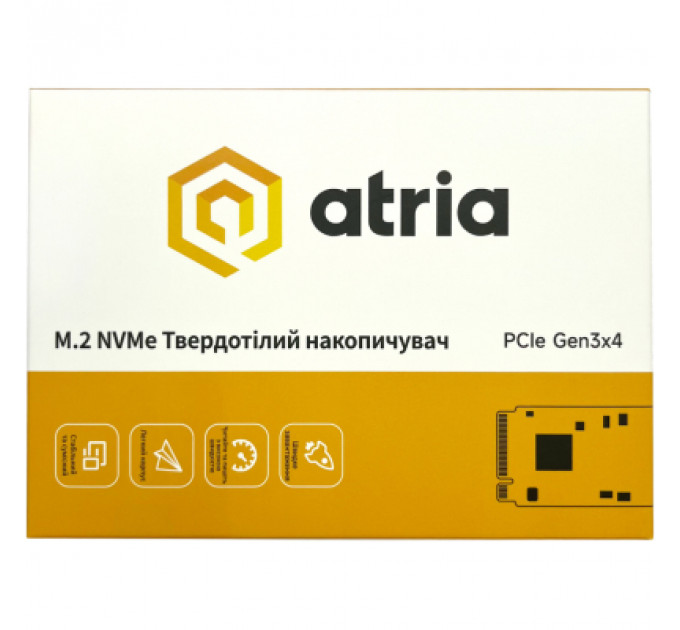 Накопичувач SSD M.2 2280 1TB X500S ATRIA (ATNVMX500S/1024)