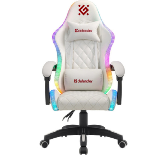 Defender Крісло ігрове Defender Energy RGB White (64557)