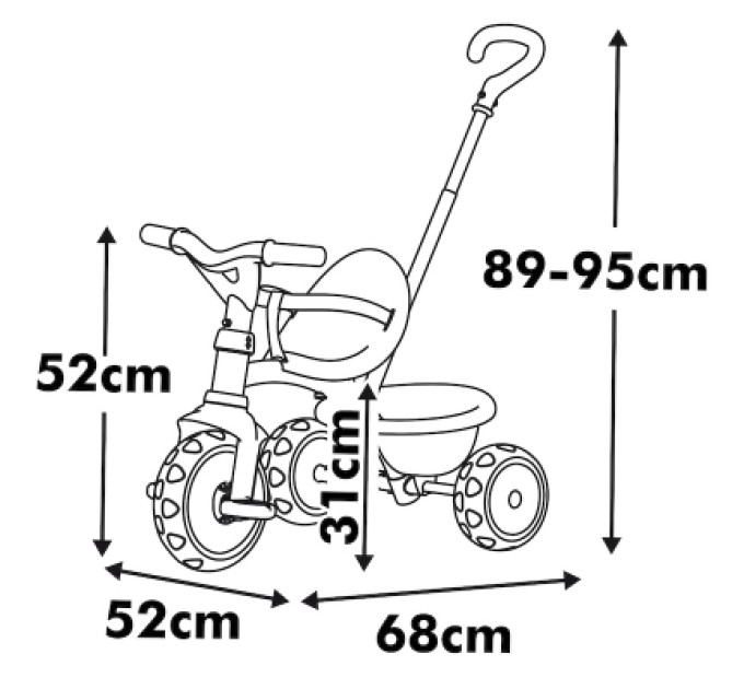 Smoby Дитячий велосипед Smoby Бі Муві. 2 в 1 Айворі (7600740338)