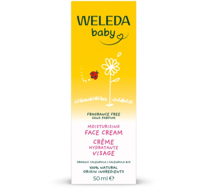Weleda Дитячий крем Weleda Baby Календула без аромату 50 мл (3596200042461)