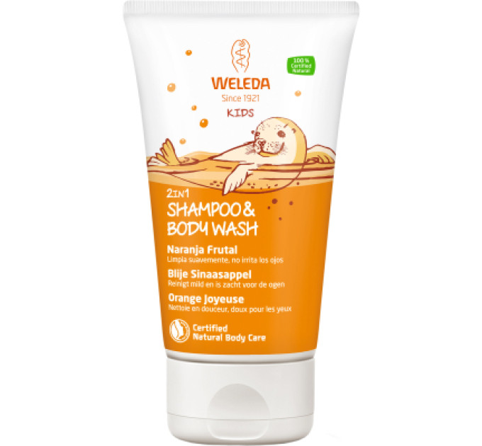 Weleda Дитячий шампунь Weleda 2 в 1 Апельсин 150 мл (4001638075114)