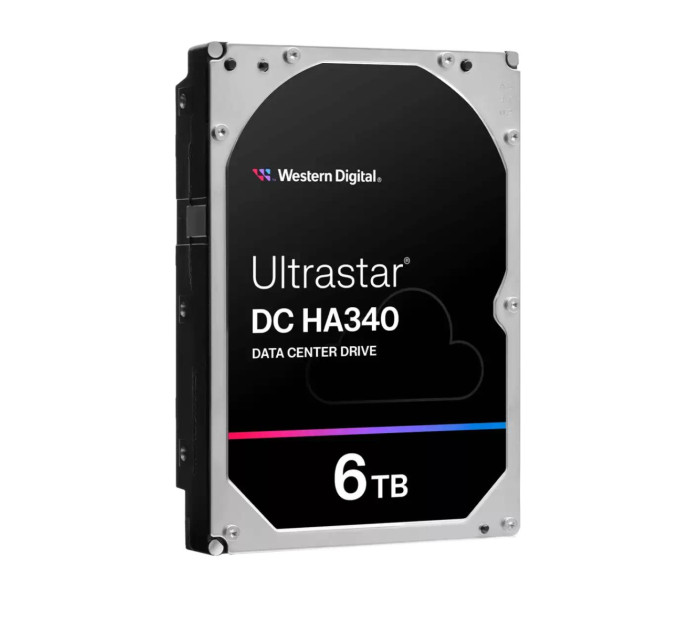 WESTERN DIGITAL Запам’ятовувальний пристрій на жорстких дисках (HDD) SATA 6TB 7200RPM 256MB DC HA340 0B47077 WD
