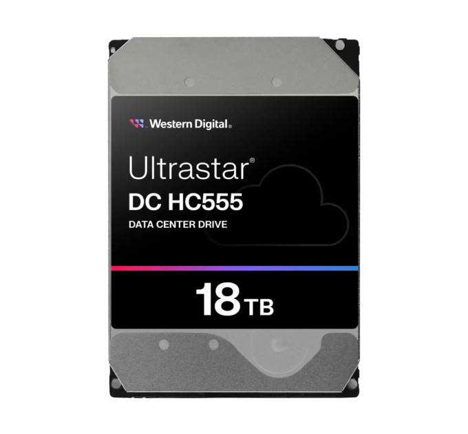 WESTERN DIGITAL Запам’ятовувальний пристрій на жорстких дисках HDD SATA 18TB 7200RPM 512MB DC HC555 0B48723 WD