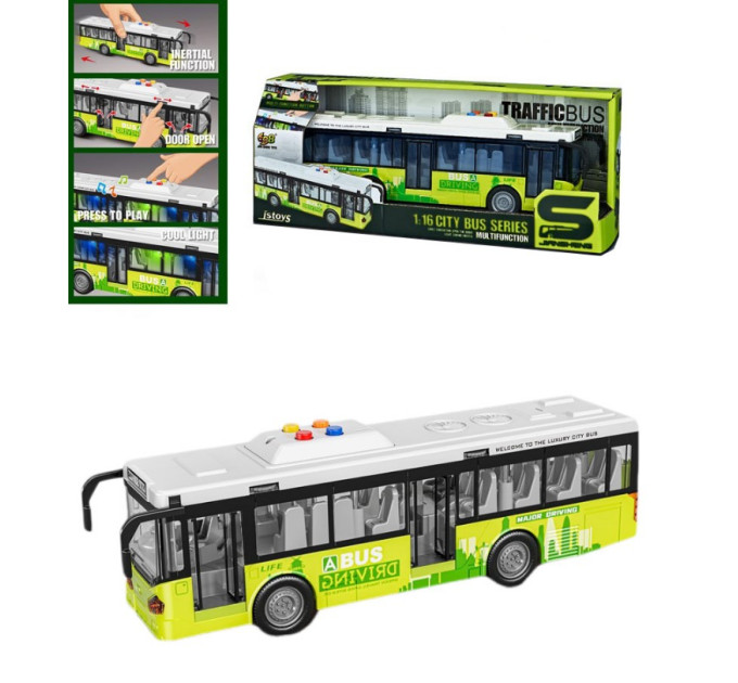 DIY TOYS Іграшка DIY Toys Автобус міський інерційний (CJ-4008557)