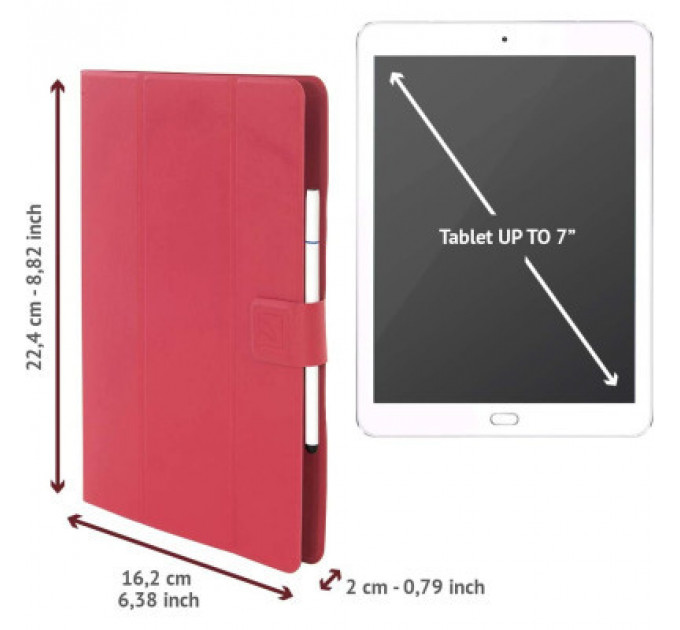 Чохол до планшета Tucano Facile Plus Universal 7-8" red (TAB-FAP8-R)