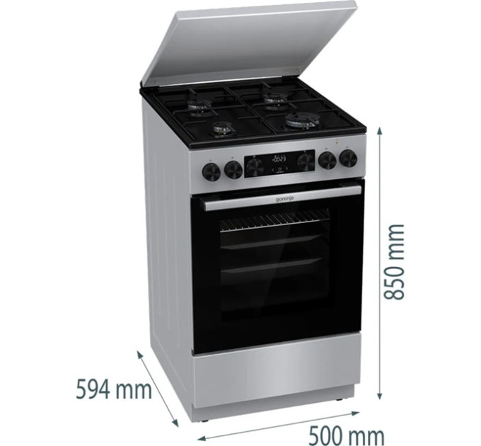 Gorenje Комбінована плита Gorenje GK 5C42 SJ (FM513D-JPD4B)