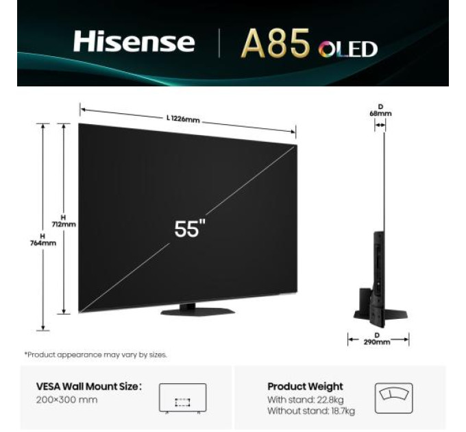 Hisense LED-телевізор Hisense 55A85Q