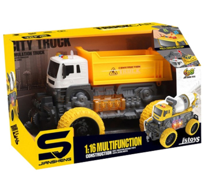 CARS S Іграшка CARS S Вантажівка-позашляховик 1:16 (інерція, звук, світло, лебідка)