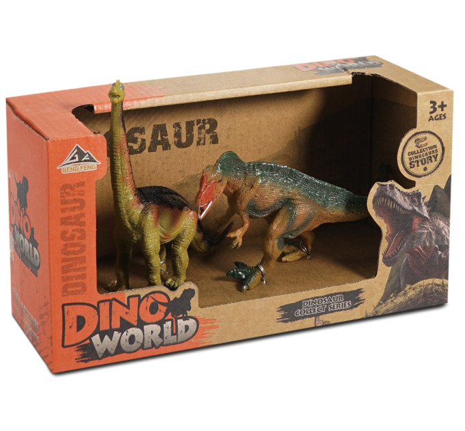 DINO WORLD Набір фігурок Dino World Брахіозавр і Гігантозавр