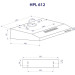 Витяжка  MINOLA HPL 612 BR, Пристінна