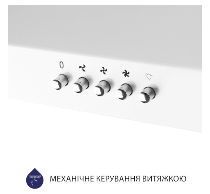 Витяжка  MINOLA HPL 612 WH, Пристінна