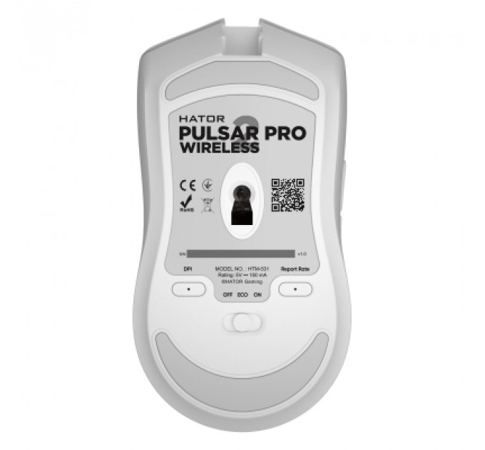 Мишка Hator Pulsar 2 PRO Wireless White (HTM-531)