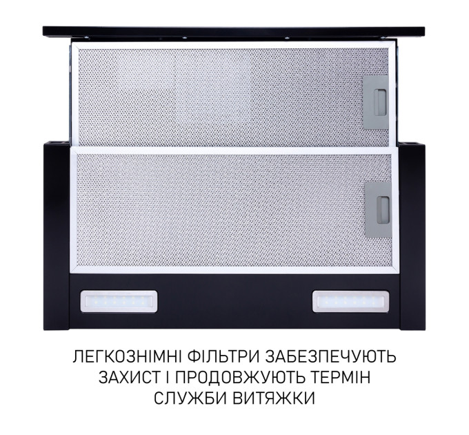Витяжка телескопічна  Minola HTL 6215 BL 700 LED
