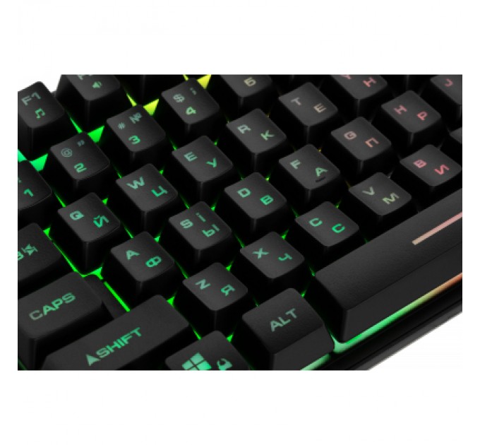 Клавіатура 2E KG355 LED 87key USB Black Ukr (2E-KG355UBK)