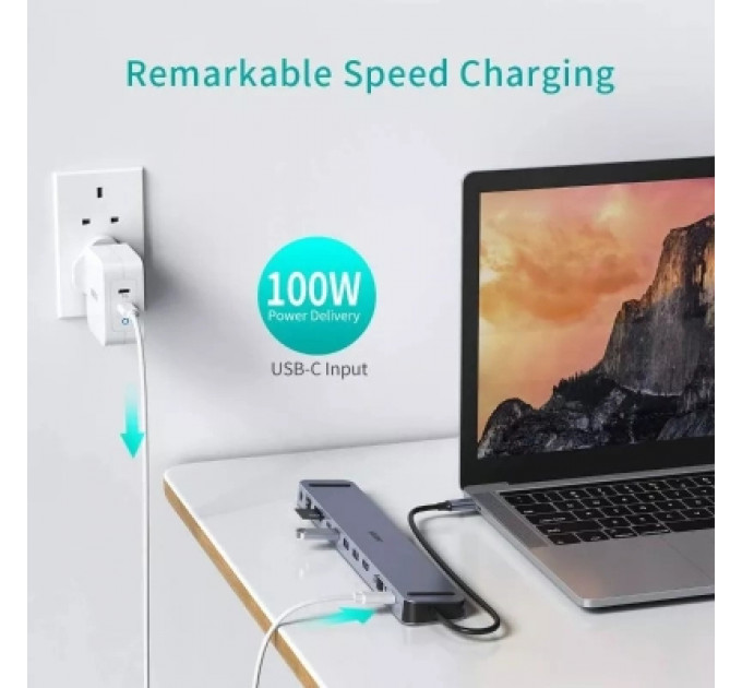 Концентратор Choetech USB-C 11-in-1 (HUB-M20-GY)