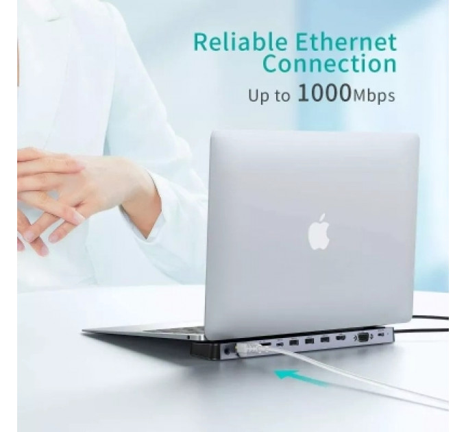 Концентратор Choetech USB-C 11-in-1 (HUB-M20-GY)