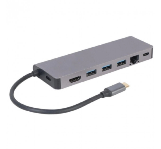 Концентратор Cablexpert USB-C 5-in-1 (A-CM-COMBO5-05)