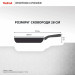 Tefal Kitchenware Сковорода Tefal Emotion+ Power, 28см, з кришкою, нержавіюча сталь, серцевина-алюміній, хромована сталь, бакеліт, скло