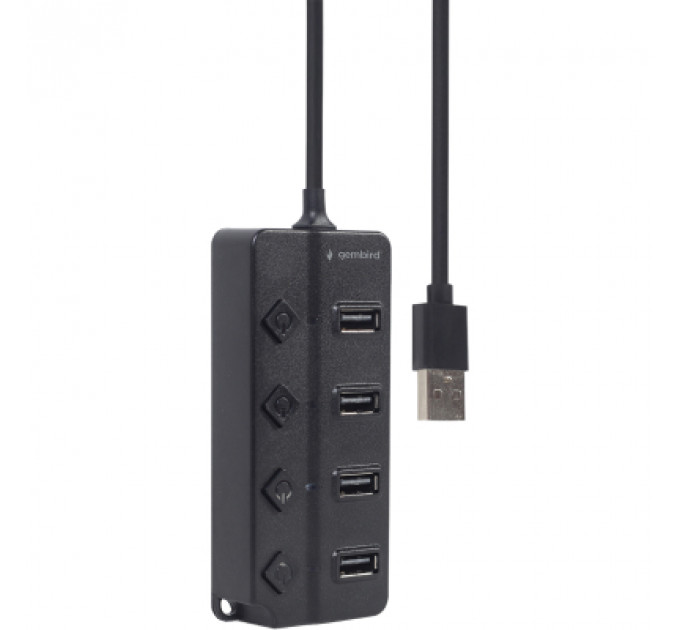 Концентратор Gembird USB 2.0 4 ports (UHB-U2P4P-01)
