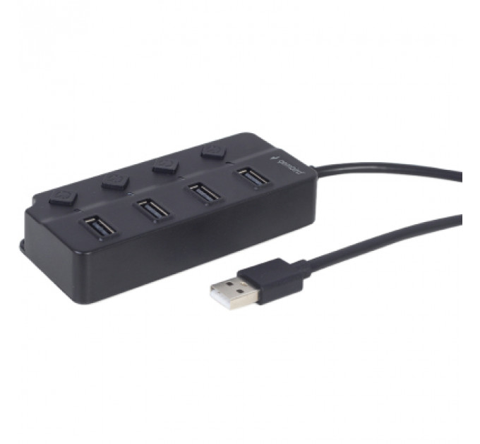 Концентратор Gembird USB 2.0 4 ports (UHB-U2P4P-01)