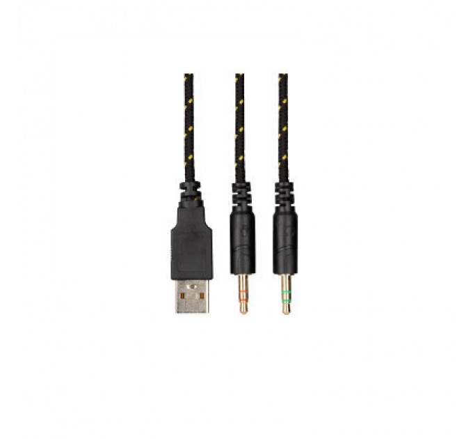 2E Навушники 2E HG340 RGB 3.5mm Yellow (2E-HG340YW)
