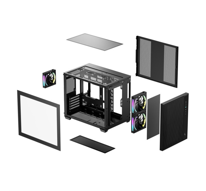 Deepcool Корпус DeepCool CG330 Mesh 3F Black (R-CG330MESH-BKANM3-G)