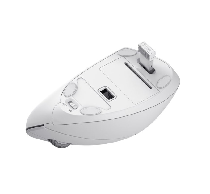 Trust Миша Trust Verto Ergonomic, WL, білий