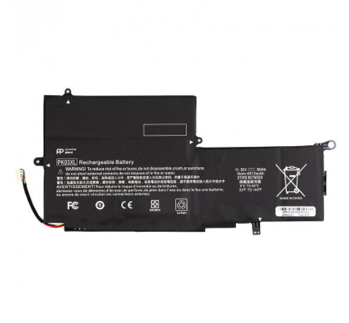 Акумулятор до ноутбука HP Spectre Pro X360 G1 (PK03XL) 11.55V 4913mAh PowerPlant (NB462032)