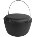 Brizoll Котел туристичний Brizoll чавунний з кришкою-сковородою10 л (KT10-2)