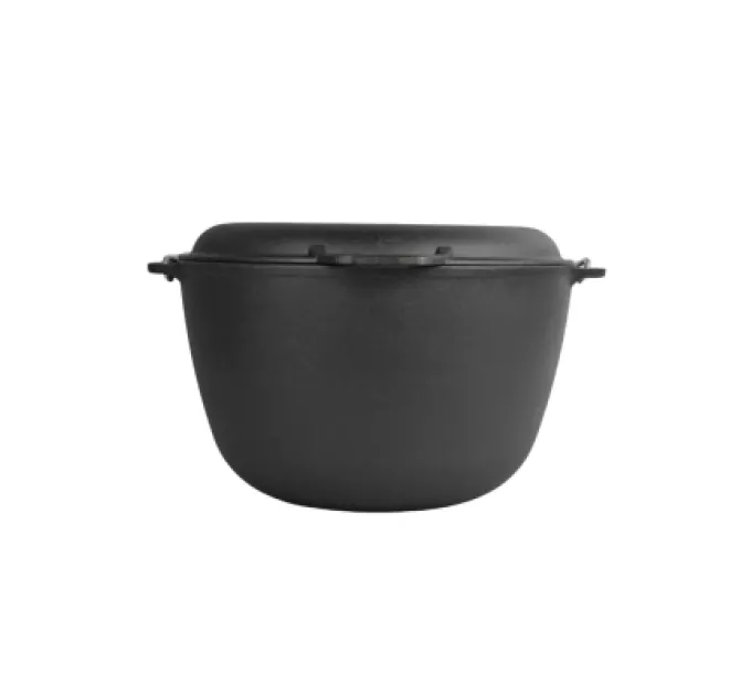 Brizoll Котел туристичний Brizoll чавунний з кришкою-сковородою10 л (KT10-2)