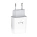 HOCO Зарядное устройство Hoco C72A Glorious (1USB, 2.1А) White (6931474712998) + кабель Lightning