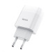 HOCO Зарядное устройство Hoco C72A Glorious (1USB, 2.1А) White (6931474712998) + кабель Lightning