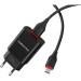 BOROFONE Зарядний пристрій BOROFONE BA20A Sharp USB + cable USB to Micro 5P 10.5W Black (6931474702135)