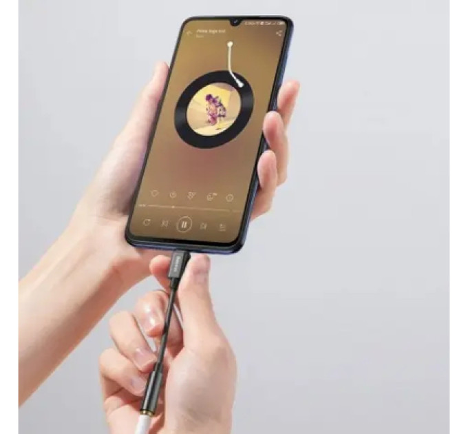 Baseus Перехідник USB-C M to 3.5mm F 0.1m black Baseus (CATL54-01)