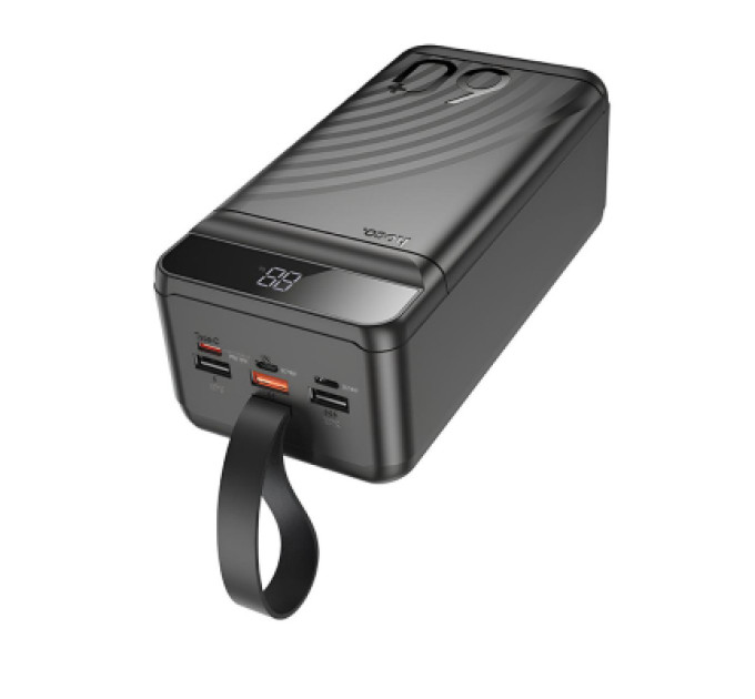 HOCO Батарея універсальна HOCO 60000mAh Element PD/20W, QC/22.5W, LED Lamp, Black (J123C / 714736)