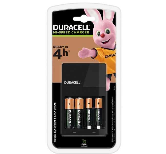 Duracell Зарядний пристрій Duracell CEF14 + AA/HR06 NI-MH 1300 mAh BL 2шт + AAA/HR03 NI-MH 750 mAh BL 2шт