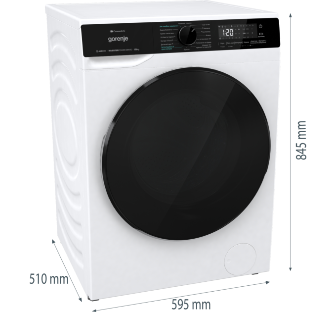 Gorenje Прально-сушильна машина  GORENJE WD 2PA854 ADW/UA