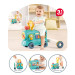 BIBI-INN Іграшка Bibi-inn Ходунки-Потяг 3 в 1 з парою та звуковими ефектами (блакитний)