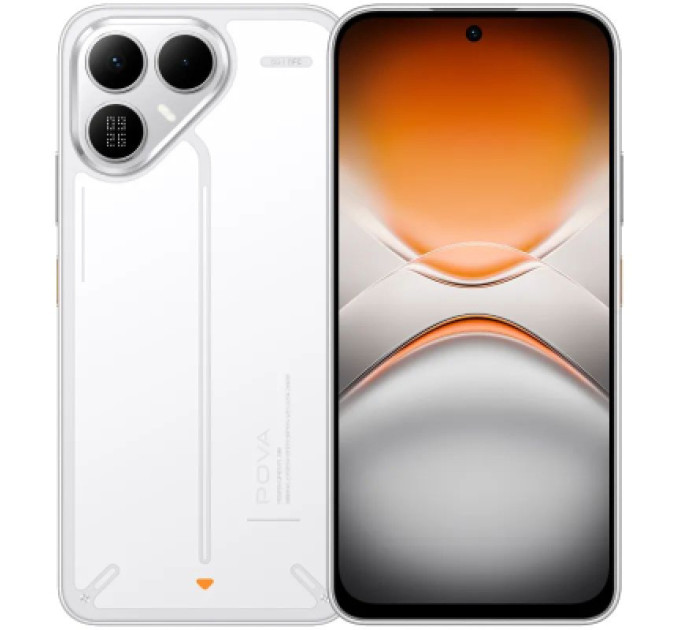 Tecno Мобільний телефон Tecno POVA 8 8/128Gb Arc White (4894947132292)