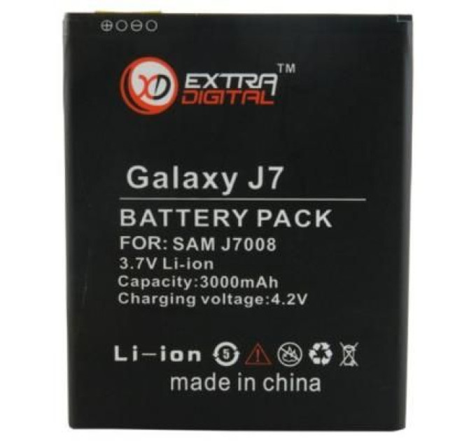 Extradigital Акумуляторна батарея Extradigital Samsung Galaxy J7 J700H (3000mAh) (BMS6407)