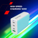 Canyon Зарядний пристрій Canyon CU140ACC GaN 150W 3xPD 1xQC EU White (CNS-CUW140ACC)