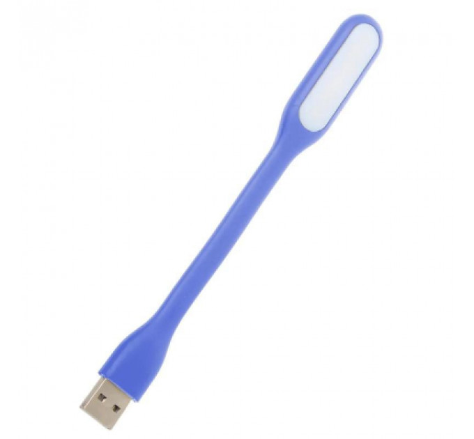 Лампа USB Optima LED, гнучка, синій (UL-001-BLU)