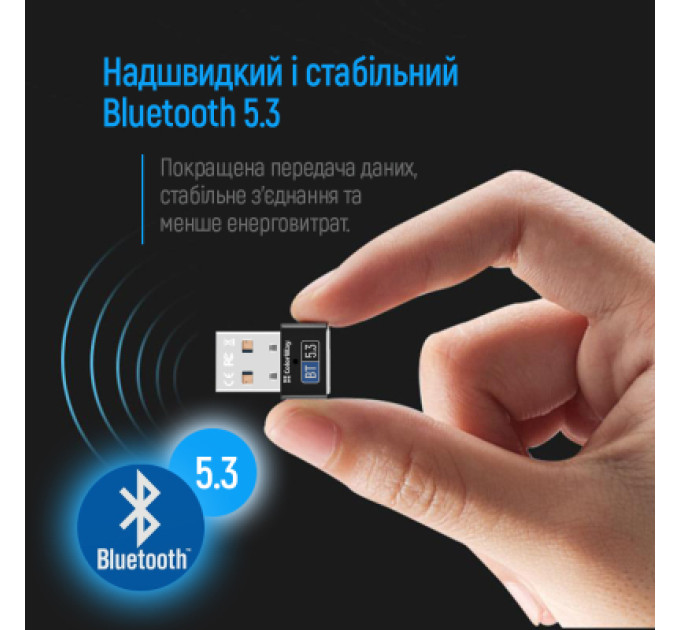 ColorWay Bluetooth-адаптер ColorWay BT 5.3 (CW-AD-BT53)