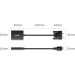 Ugreen Перехідник VGA M to HDMI F CM513 black Ugreen (50945)