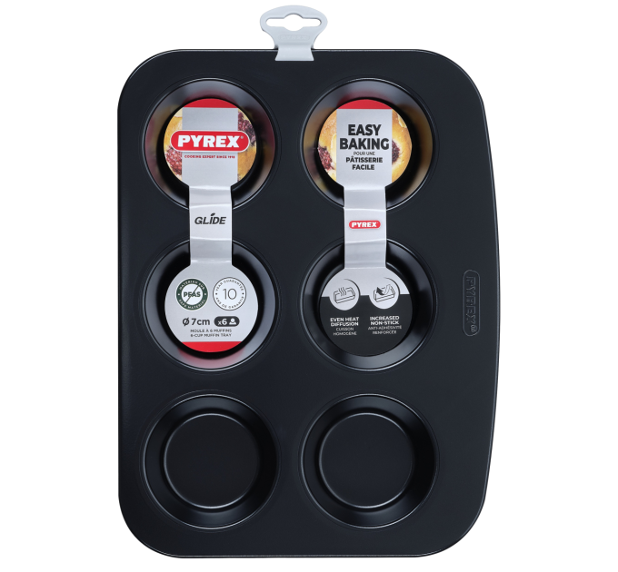 Pyrex Форма для мафінів Pyrex Glide, 6 шт